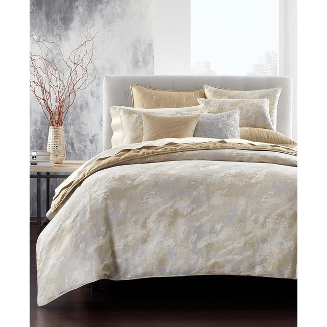 Hotel Collection Metallic Stone King Duvet Cover, Created for Macy's