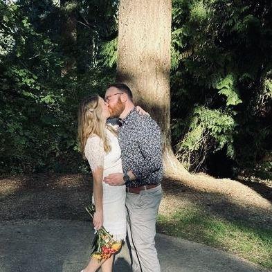 Our legal marriage. We had a small ceremony at Hoyt Arboretum in Portland, OR