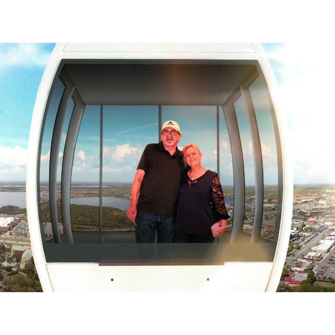We were flying high above Orlando!
