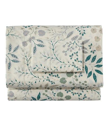 280-Thread-Count Pima Cotton Percale Sheet Set, Print (Queen)