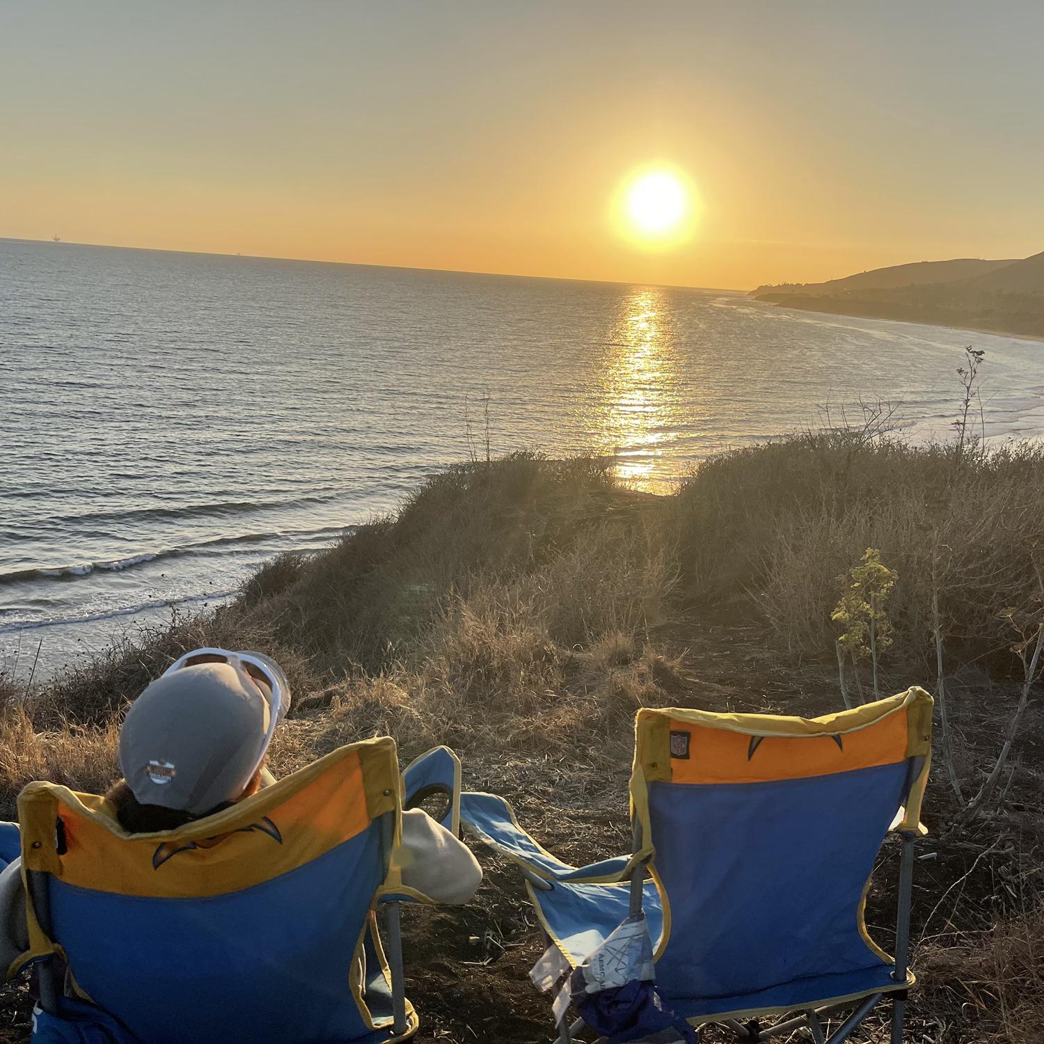 Our favorite pastime, watching the sun set…plus we love to go camping together!! 

El Capitan, CA