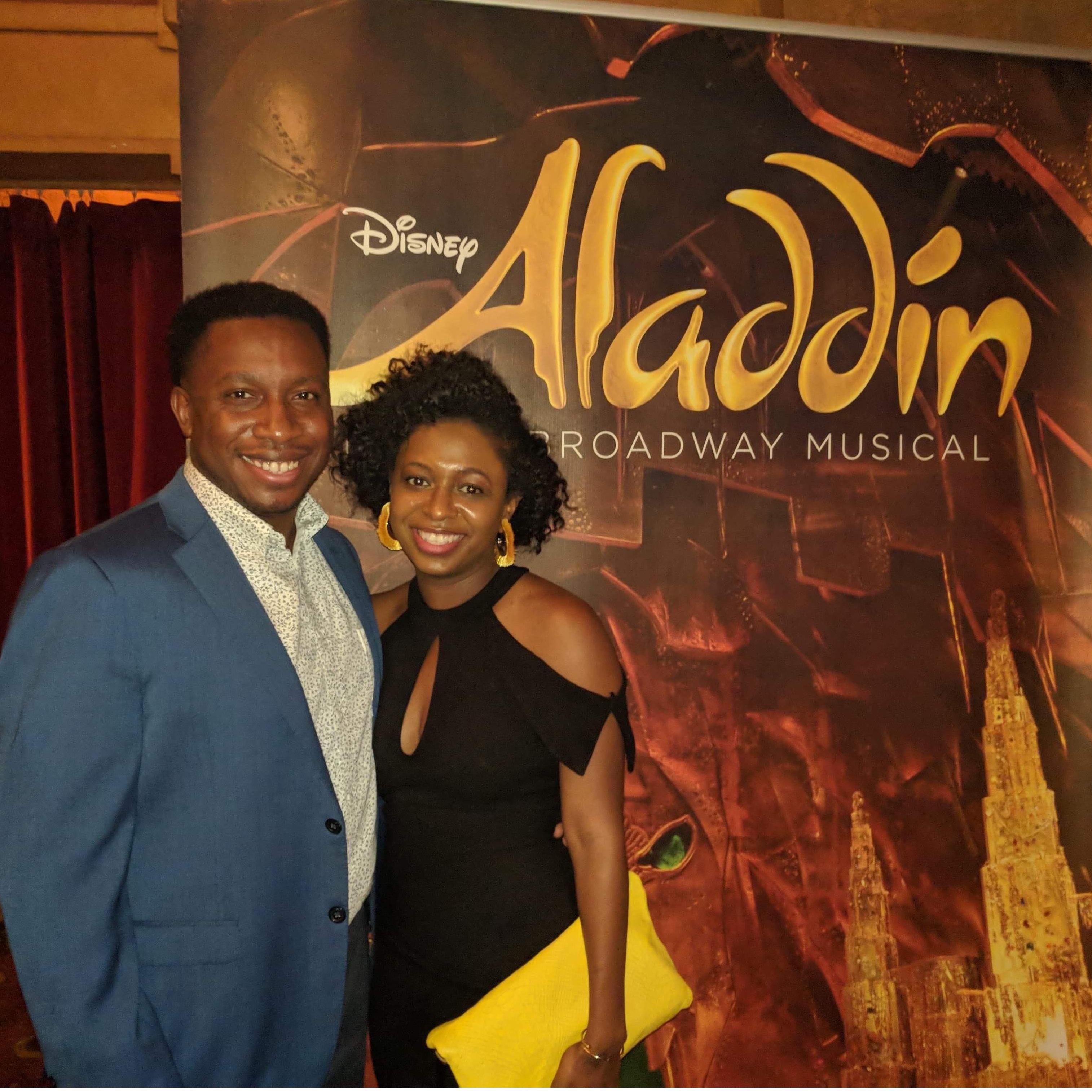Date  night at Aladdin Broadway Musical - Sept 22, 2018 - The night Brian asked Rhana to be his girlfriend