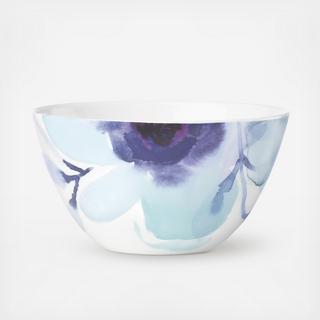 Indigo Watercolor Floral All-Purpose Bowl