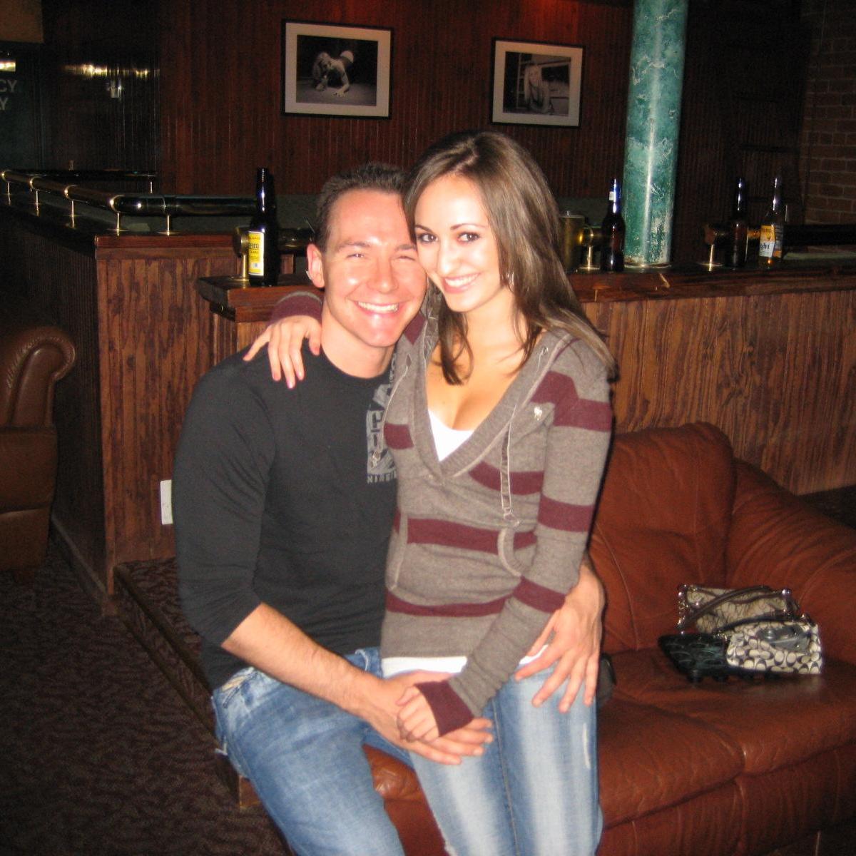 One of our first photos together... Cue Club on Mill in 2007!