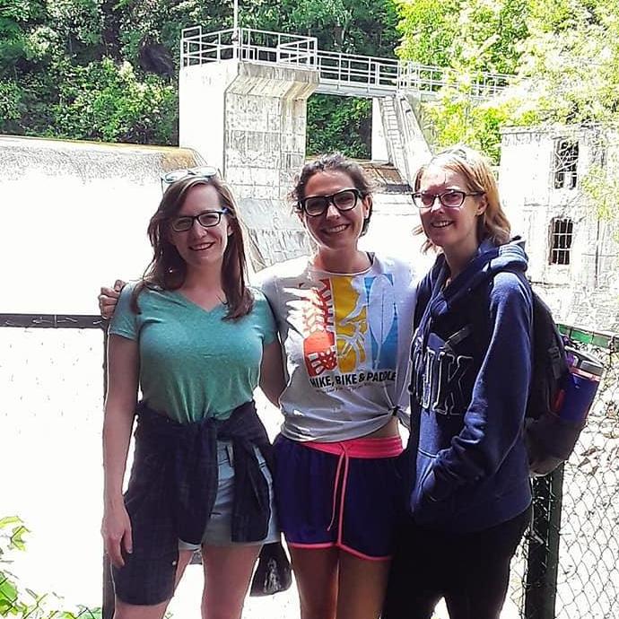Michelle, MOH Biza, and Kristie - La Gorge de Coaticook, Quebec, Canada - June 22, 2019