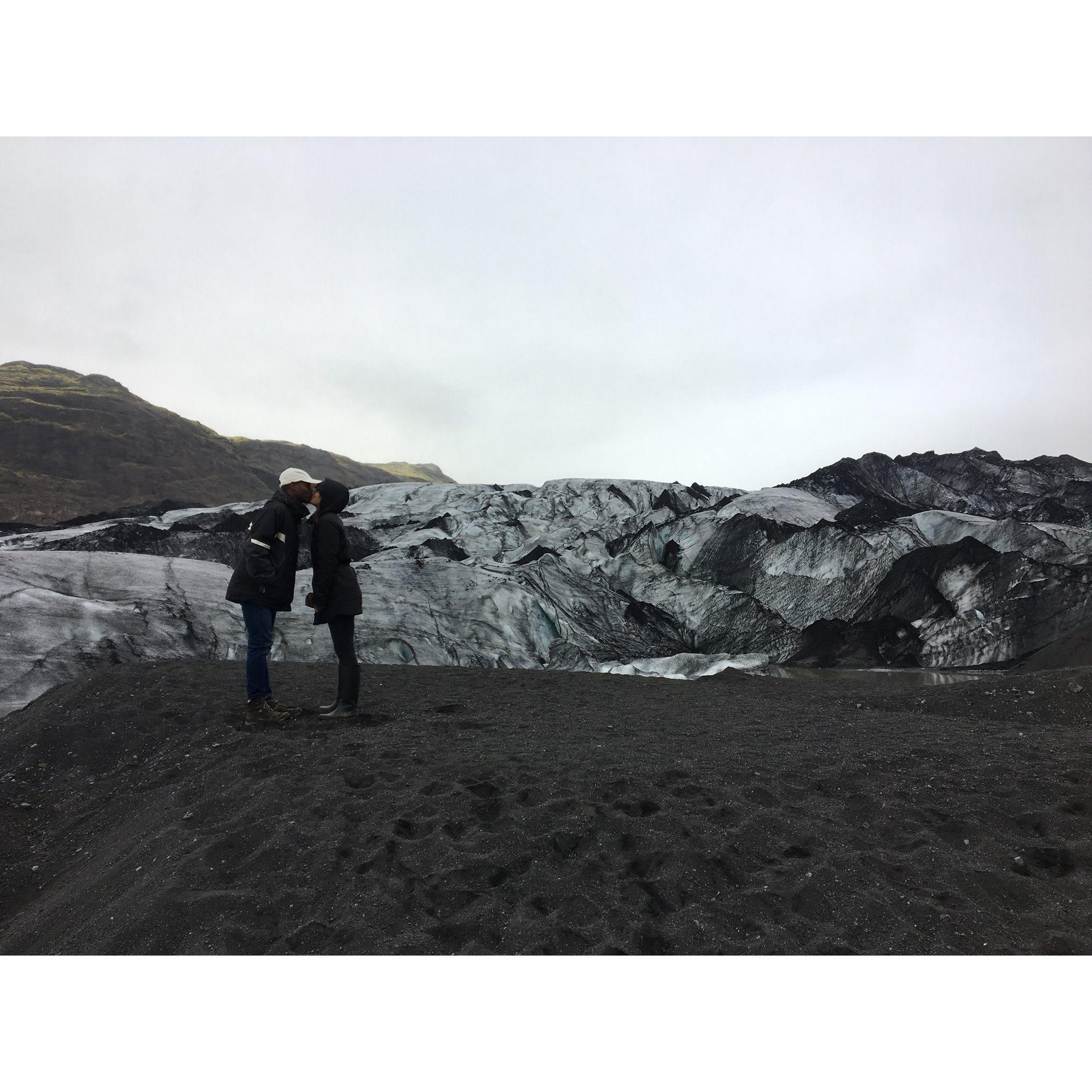 Exploring glaciers in Iceland