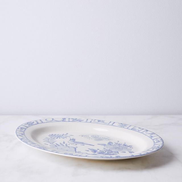 Gien Oiseau Bleu Vintage Platter