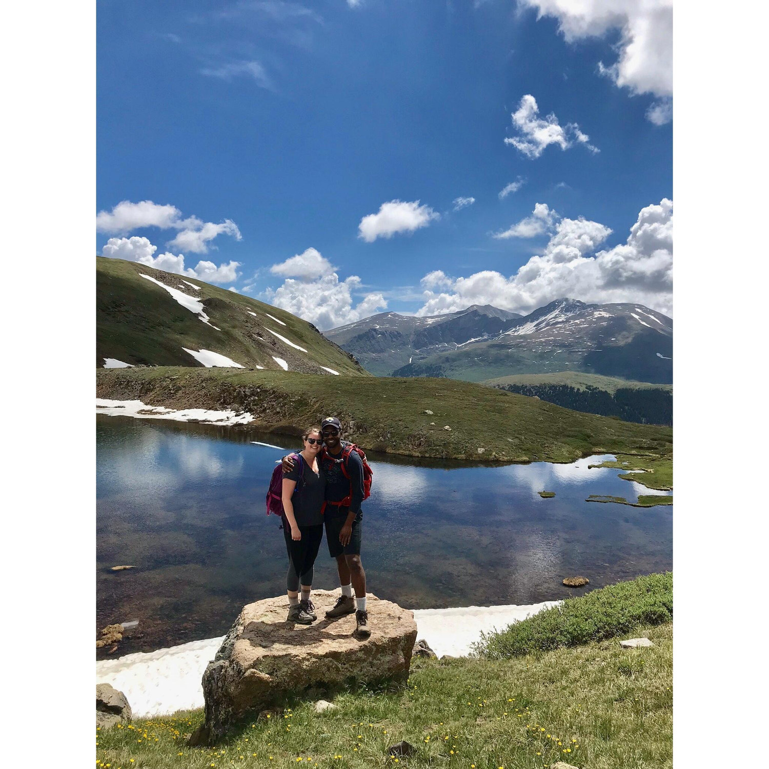 Hiking on Guanella Pass. This is right before a storm rolled in and we had to run down the mountain in hail, lightning, and thunder!