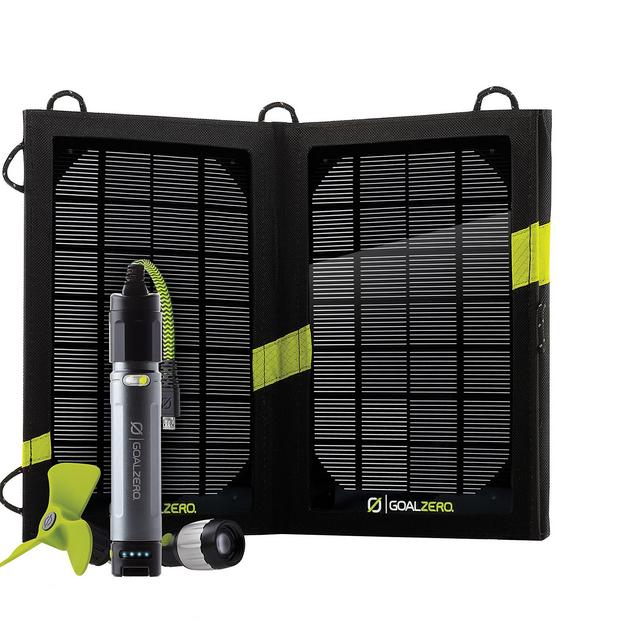 Goal Zero Switch 10 Recharger with Nomad 7 Solar Panel and Multi-Tool Kit