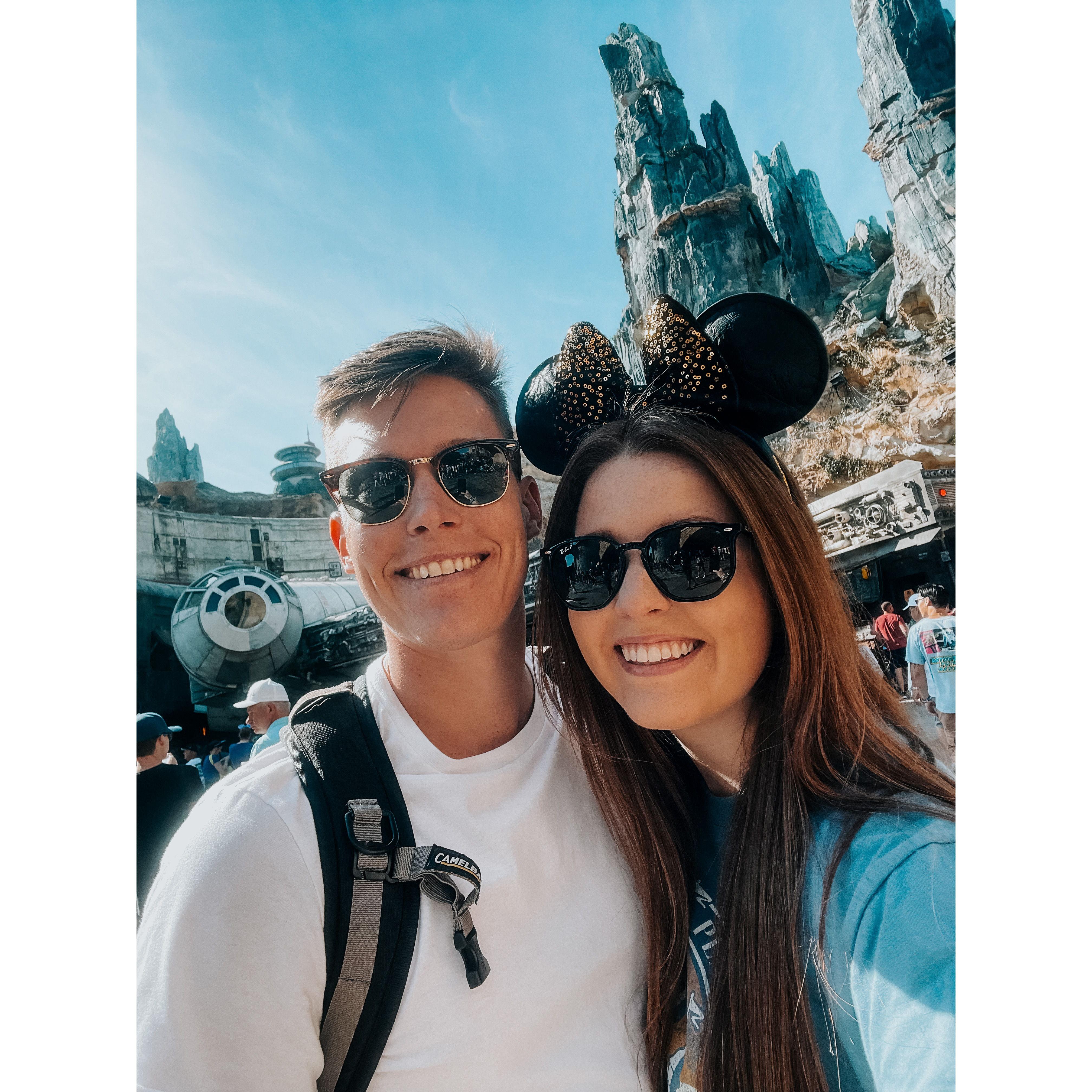 The first trip we took together as an official couple to a galaxy far, far, away!