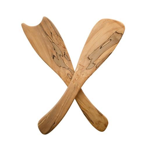 Hudson | Grace Spalted Maple Wood Salad Servers