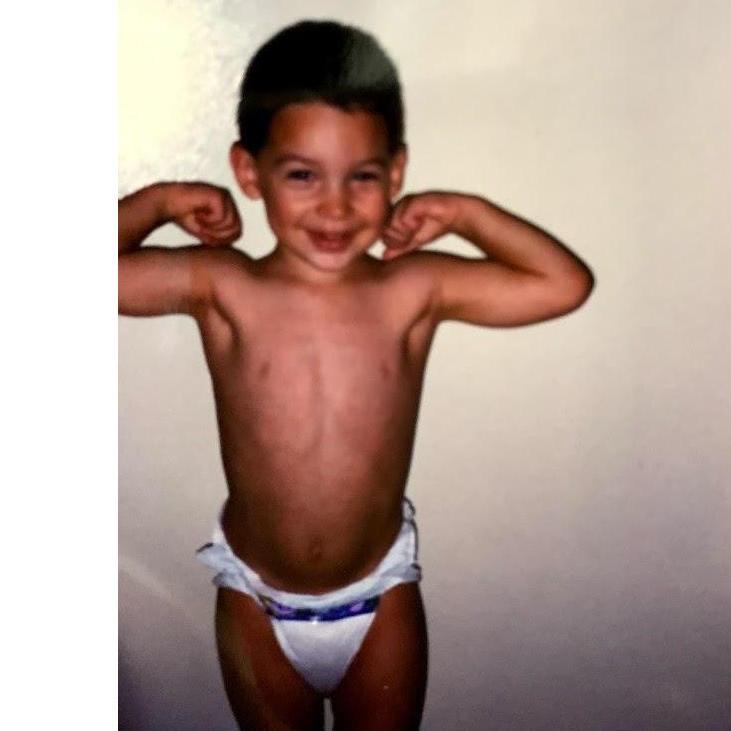 Chris and his manly muscles :)