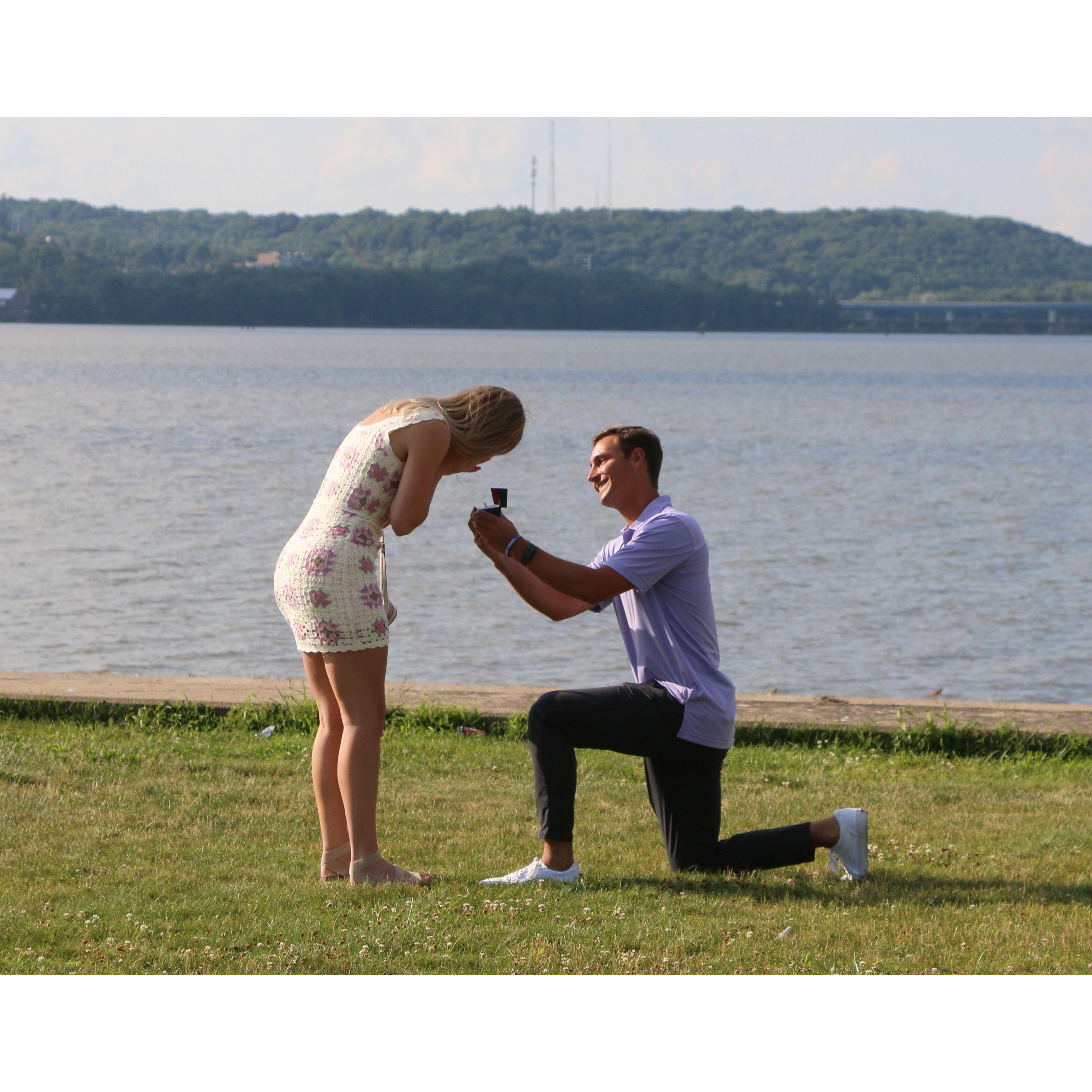 On July 6th, 2024, Charlie popped the question and Jenna said yes!