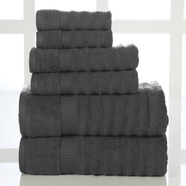 Brenna 6 Piece 100% Cotton Towel Set