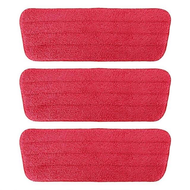 TreeLen 3 Packs Microfiber Mop Pads Spray Mop Refill Replacement Heads Wet/Dry Floor Cleaning Refill Mop Pads Compatible with Bona Floor Care System,Rubbermaid Reveal Spray Mop,Libman,Cxhome,Norwex