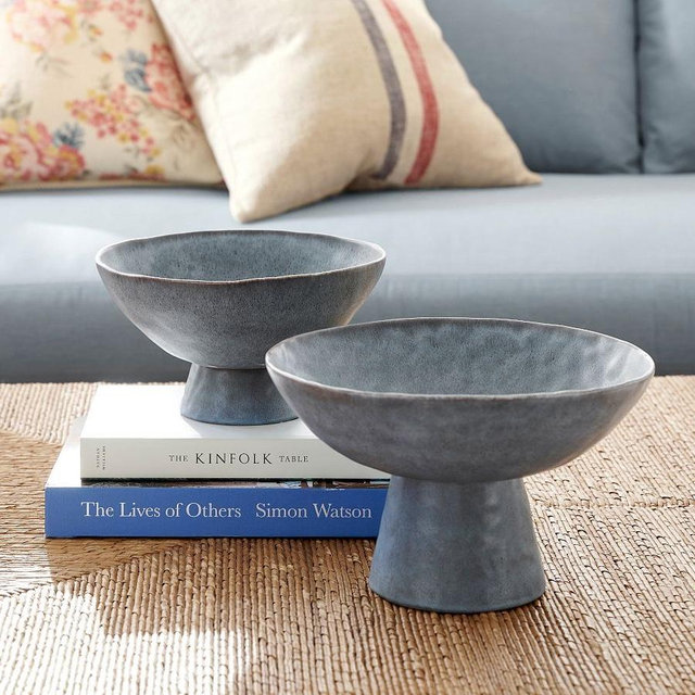 Turmont Pedestal Bowl - Small Footed Bowl - 6"H