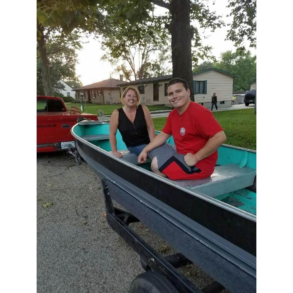 Our first fishing boat!