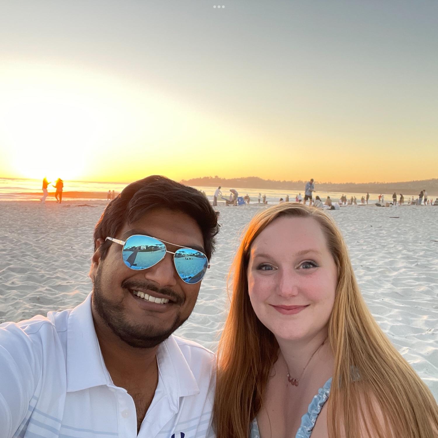 This was a marvelous day out on the ocean having a picnic on the sand. The sunset was incredible and so was my time with Mudit