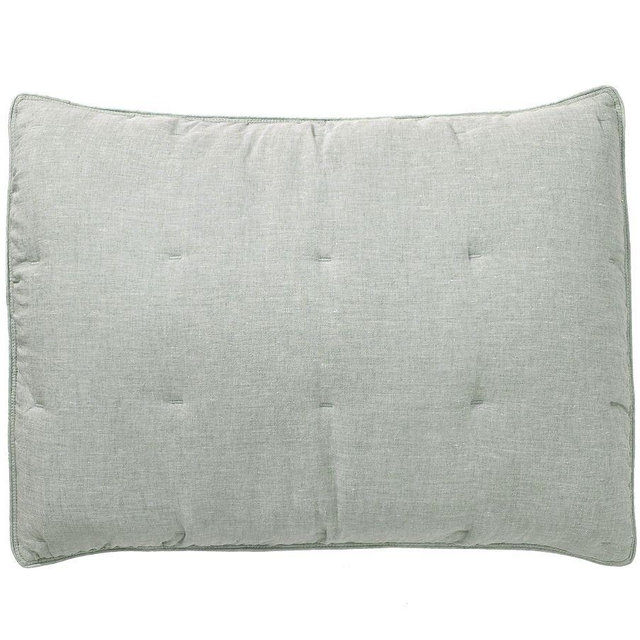 Belgian Flax Linen Comforter Standard Shams, Set of 2 Mineral Blue