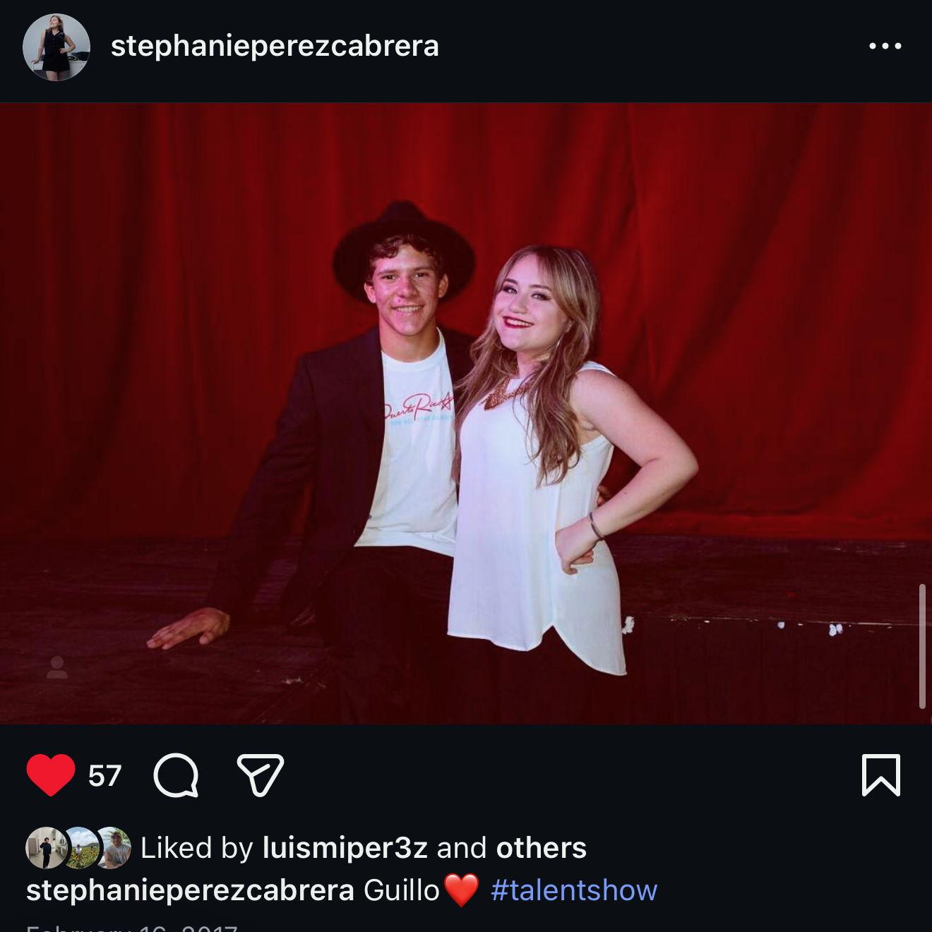 El primer post de IG de Steph