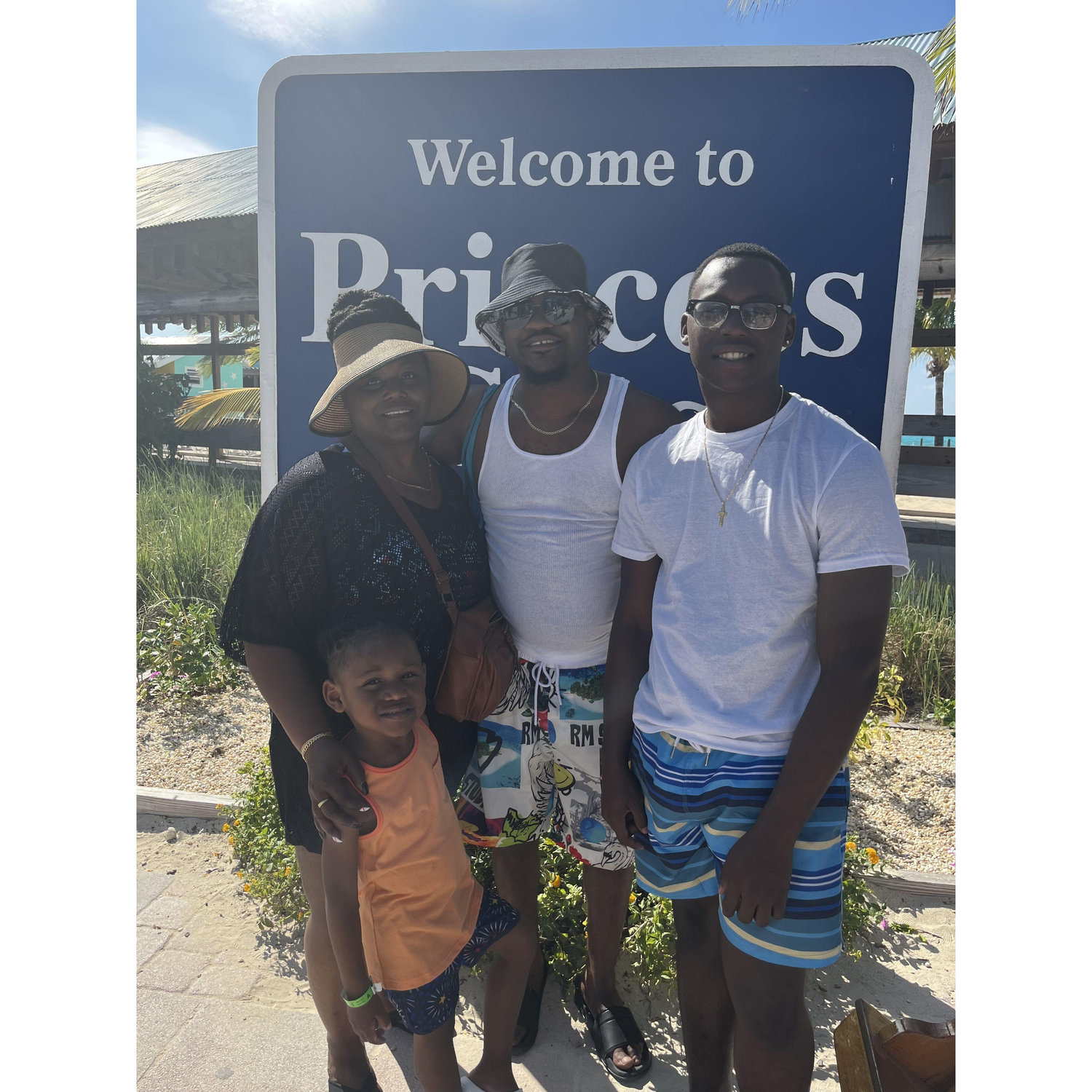 Family vacation to Princess Cay, Bahamas Dec. 2023