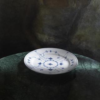 Blue Fluted Plain Salad Plate