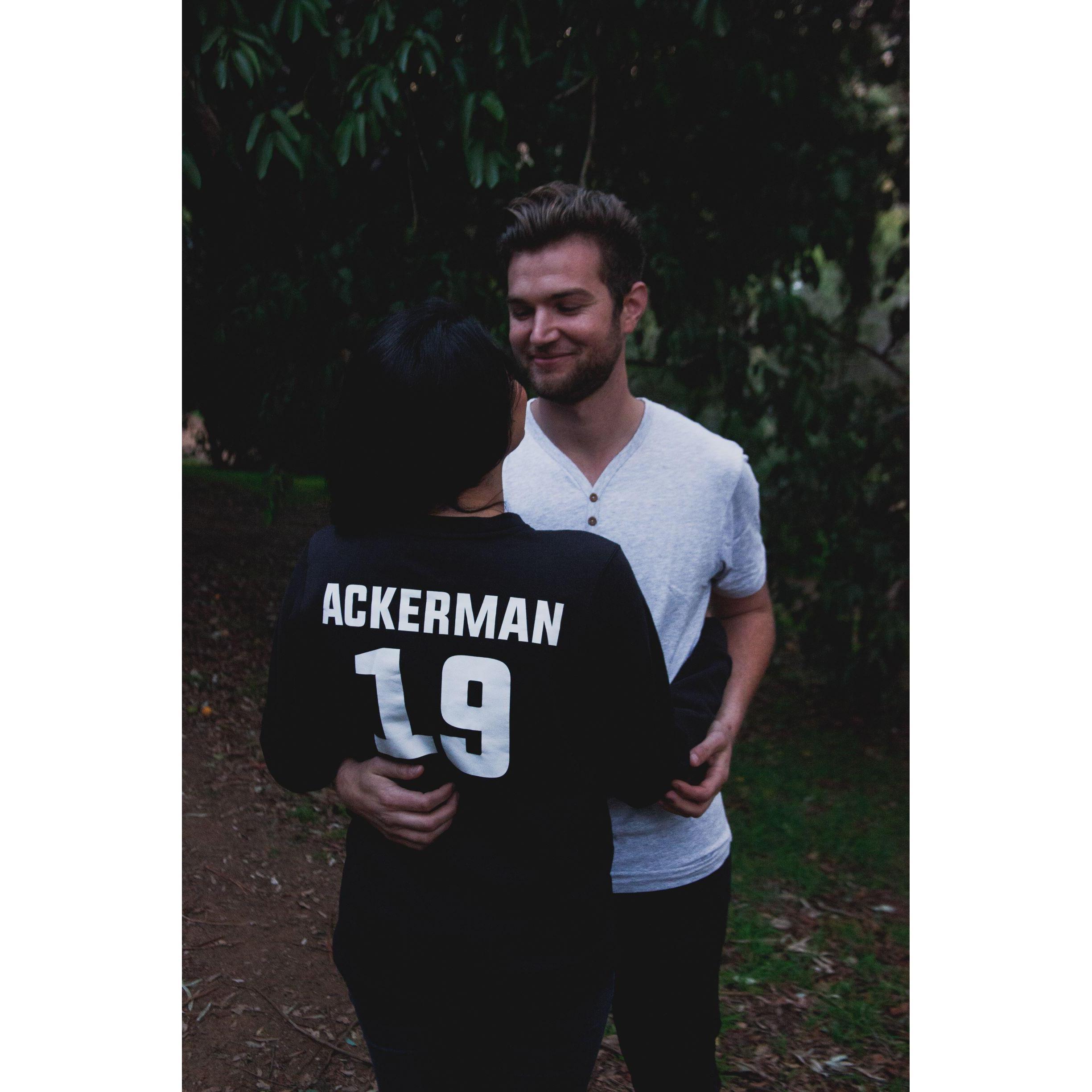 Ready to become Mr. & Mrs. Ackerman in 2019