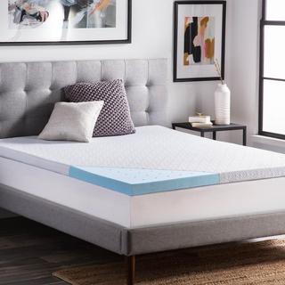 2.5 Inch Gel Infused Memory Foam Mattress Pad with Bamboo Cover