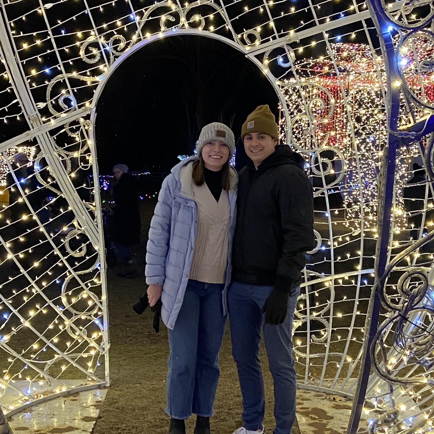 The night Brendan asked Mckenna to be his girlfriend post-zoo lights at the Detroit Zoo!