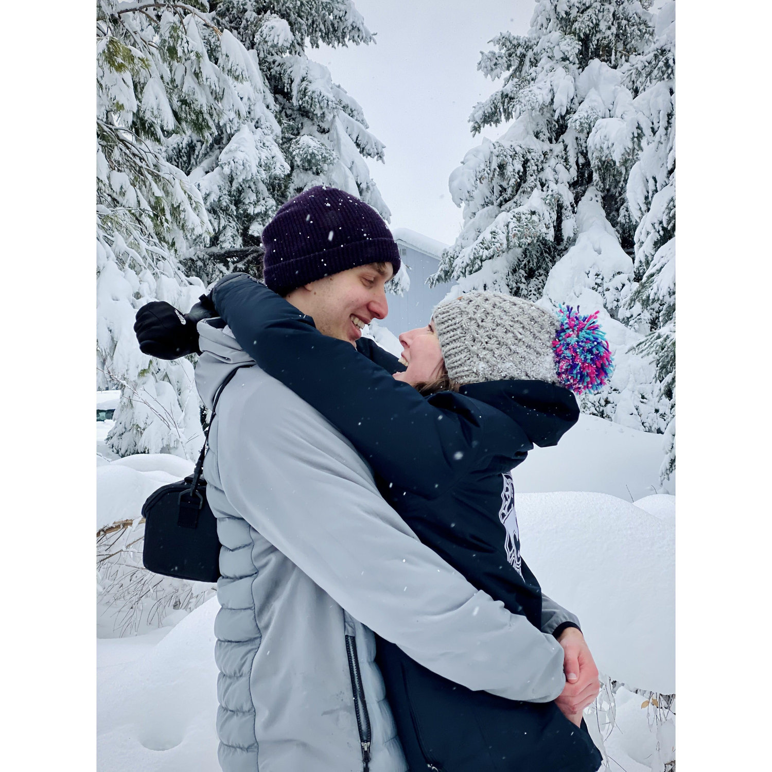 Mahdi visited Alison in CO on his spring break, and there was a blizzard!