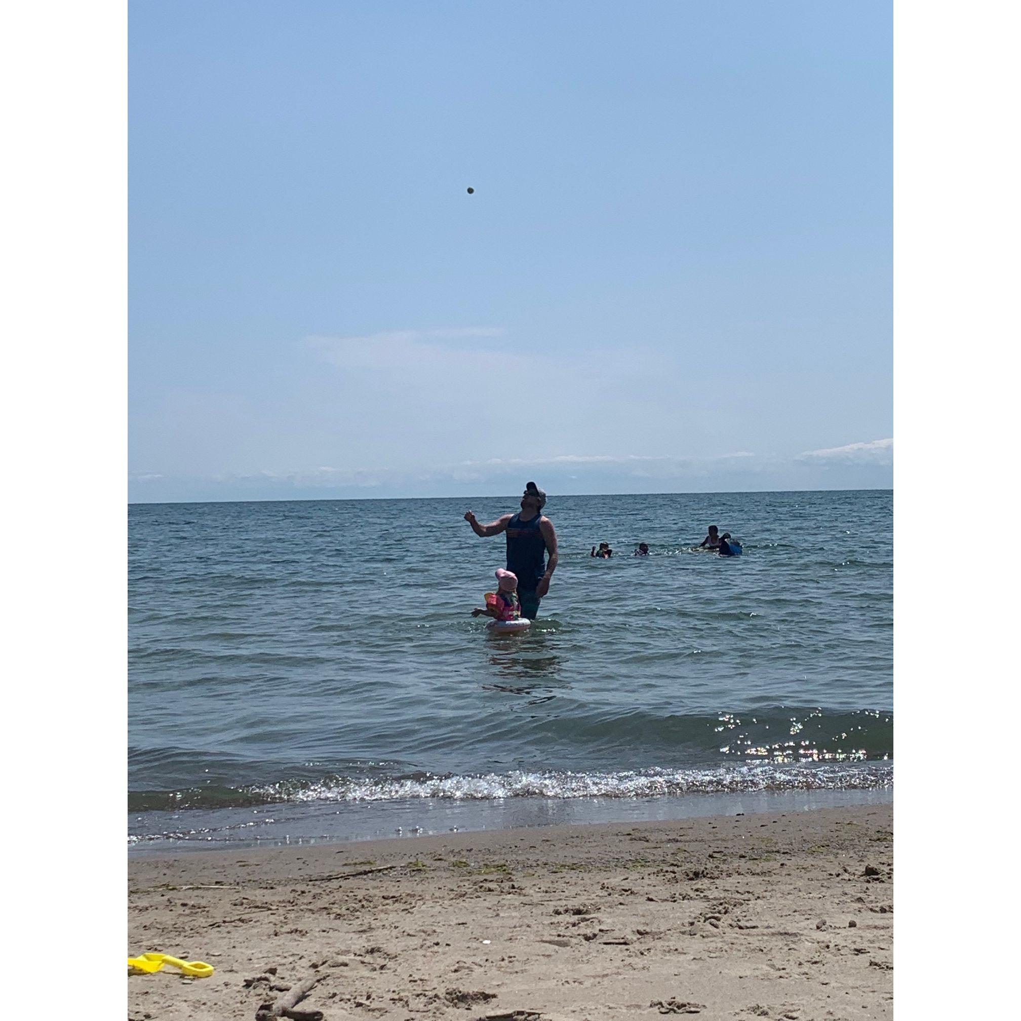 Playing at the beach! 