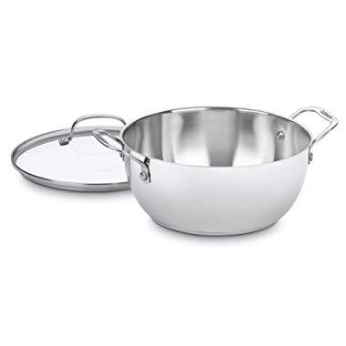 Cuisinart 755-26GD Chef's Classic Stainless 5-1/2-Quart Multi-Purpose Pot with Glass Cover