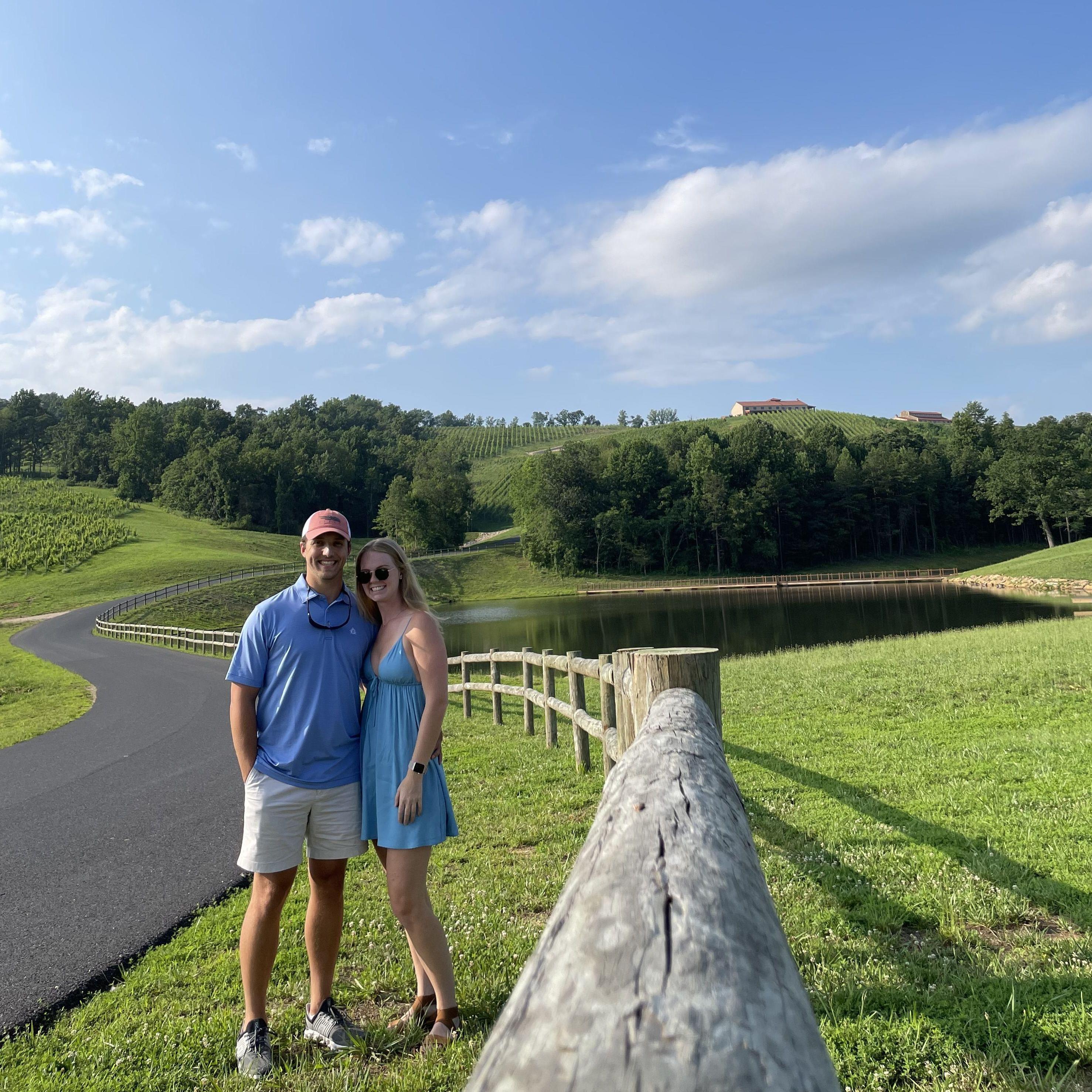 Our first visit to Hazy Mountain Vineyards, outside Charlottesville
