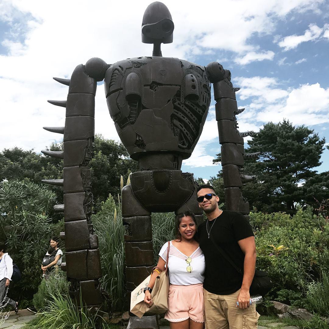 With the Giant Robot @ the Ghibli Museum in Tokyo, Japan