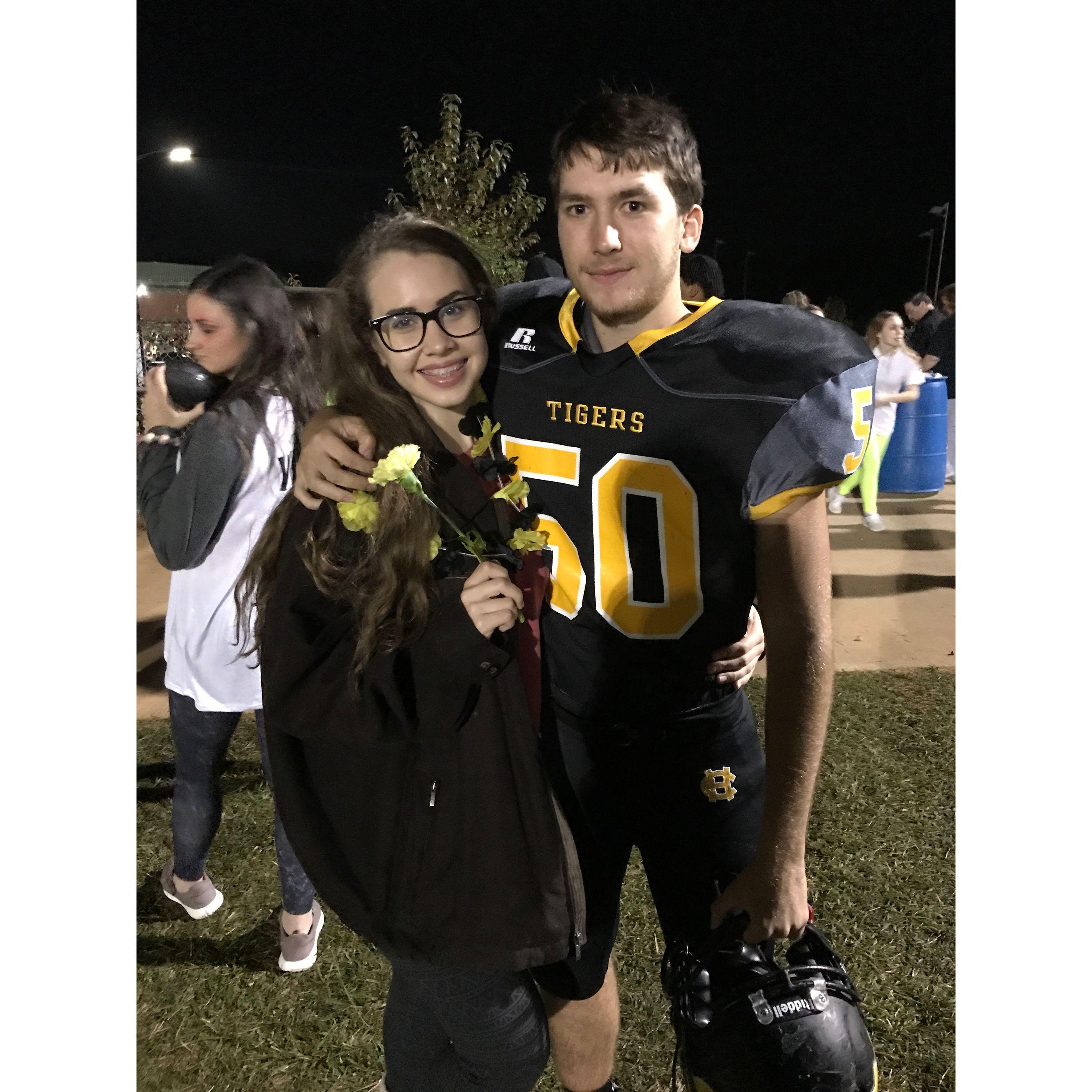 Brianna loved being Westley's cheerleader!