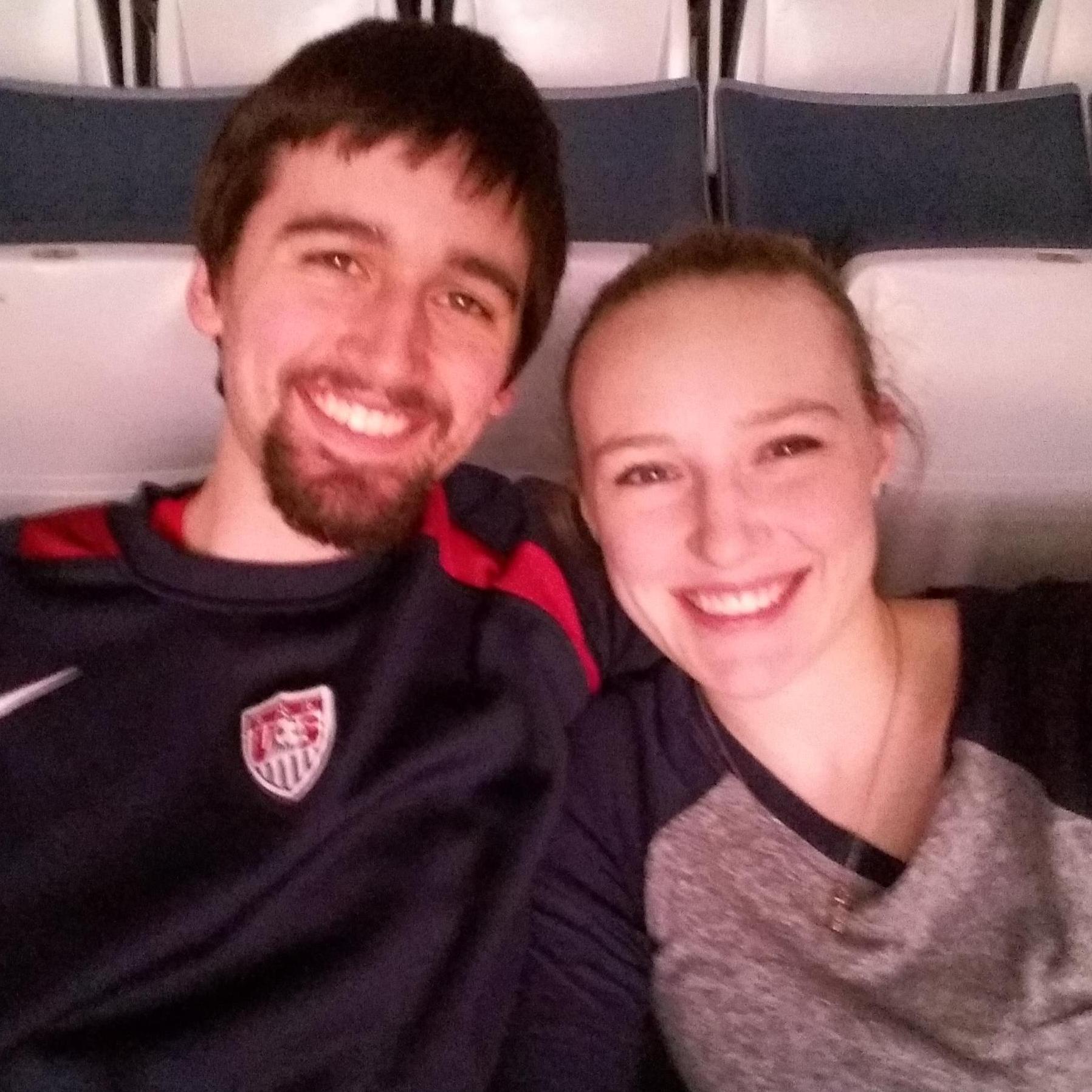 Celebrating our 2 Year Anniversary with a Bucks game! GO, BUCKS, GO!!! (Btw, they won!) Also, they gave Grace the 12 and under giveaway! A lunchbox!!!