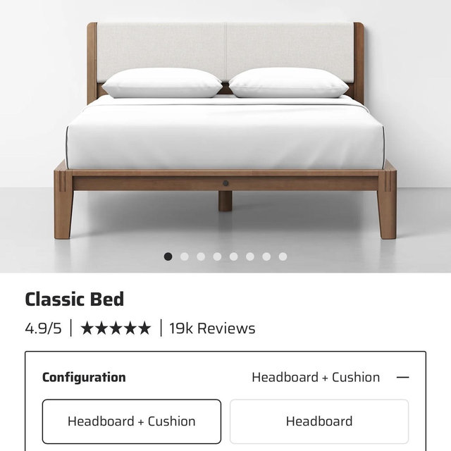The Classic Bed - Modern Wood Bed Frame | Thuma