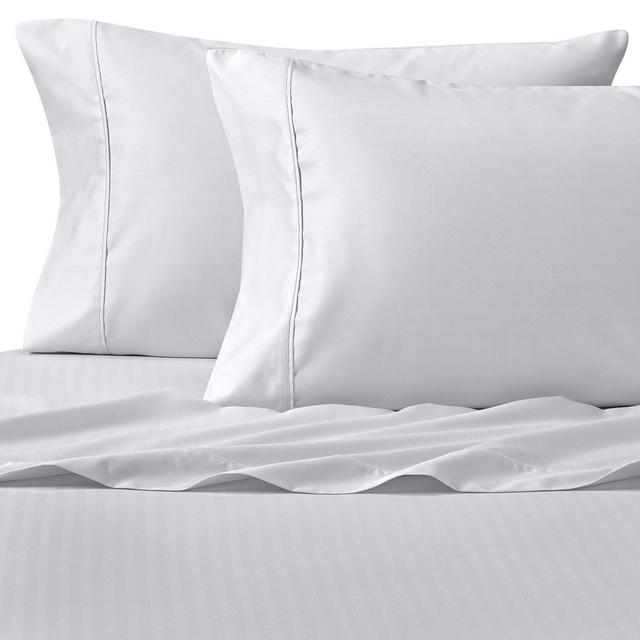 Wamsutta® 625-Thread Count PimaCott® Herringbone Stripe King Sheet Set in White