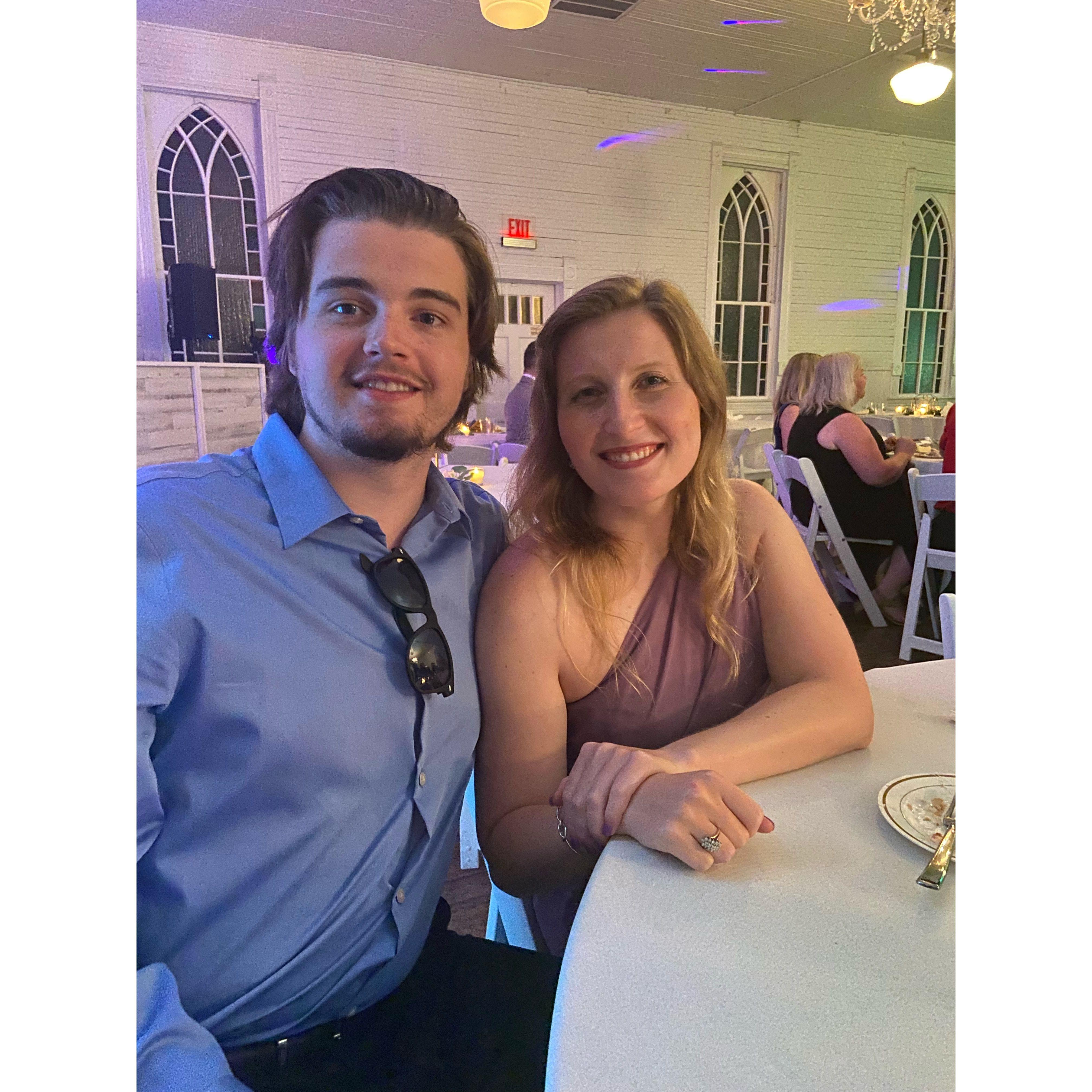 Amanda brought Adam as her date to her friend Caroline's wedding (and Caroline is now a bridesmaid in Amanda's wedding!)