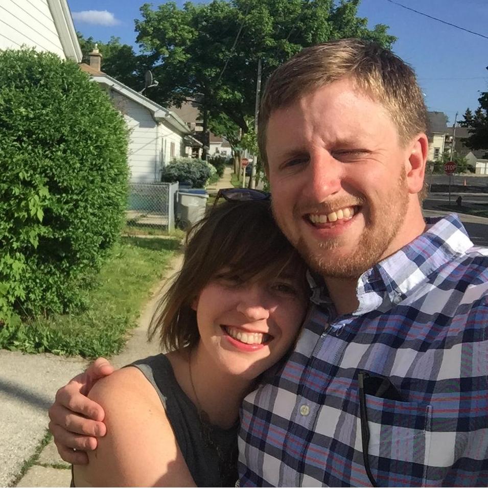 Our first photo together (pretty bad, right?)