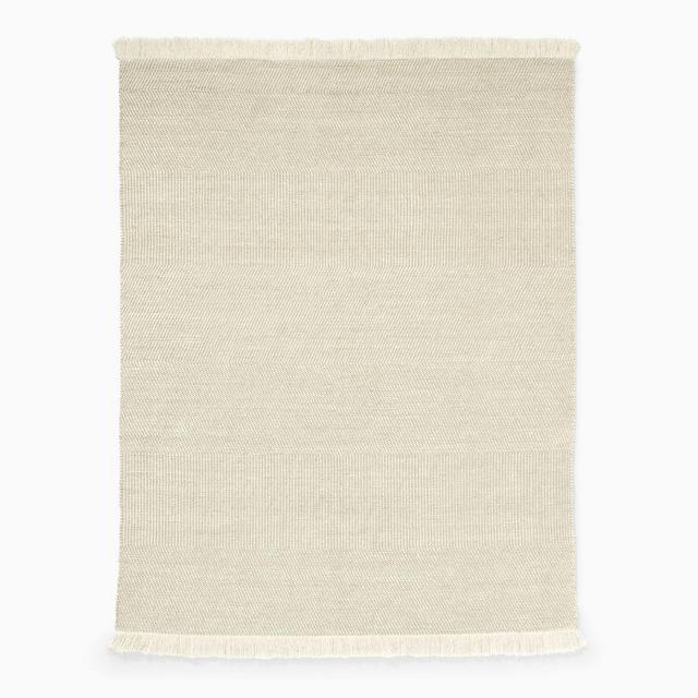 Tweed Flatweave Dhurrie Rug, 8x10, Sand