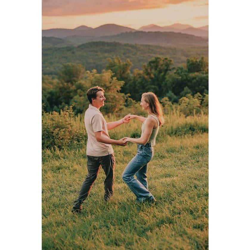 A few engagement photos at a spot near our home in Asheville, NC