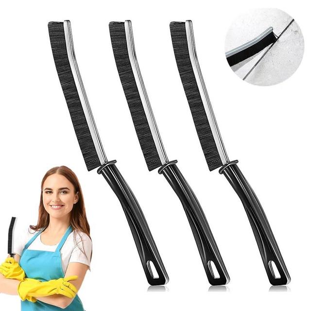 Hiyniaz 3Pcs Crevice Grout Cleaning Brush Hard Bristle Crevice Cleaning Brush New Multifunctional Dead Corners Cleaning Brush Tool Thin Gap Brush Grout Cleaner Brush Bathroom Kitchens