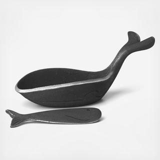 Moby Condiment Bowl with Spreader