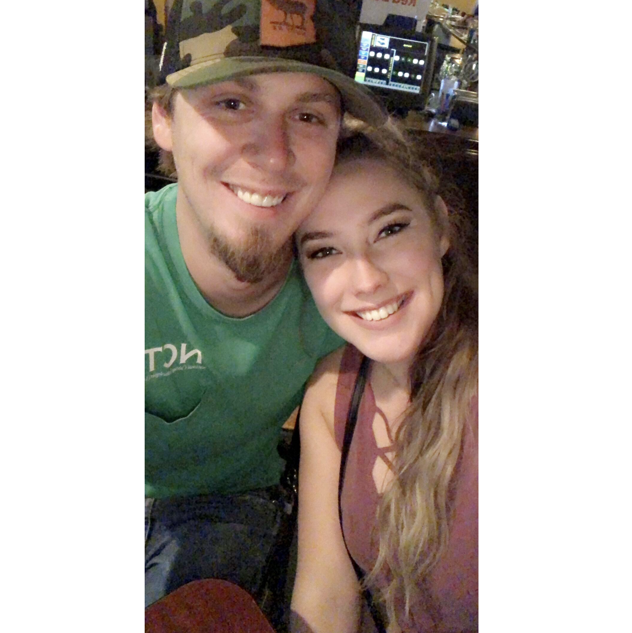 Our first picture as a couple in 2018