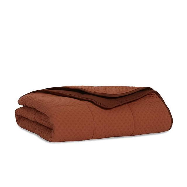 Brooklinen Textured Cotton Weighted Blanket (Terracotta)