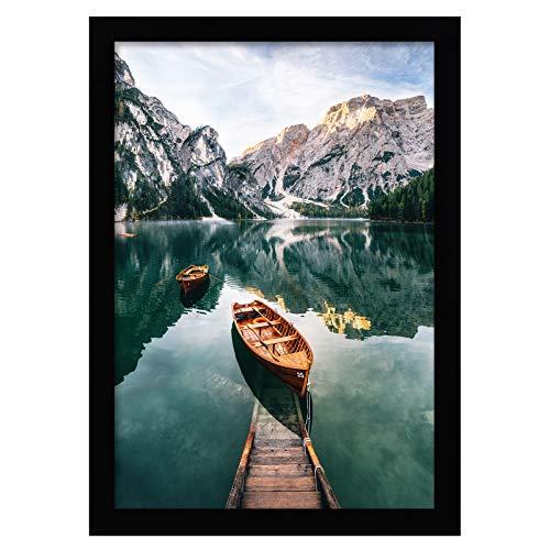Americanflat 12x18 Black Poster Frame | Shatter-Resistant Glass. Hanging Hardware Included!