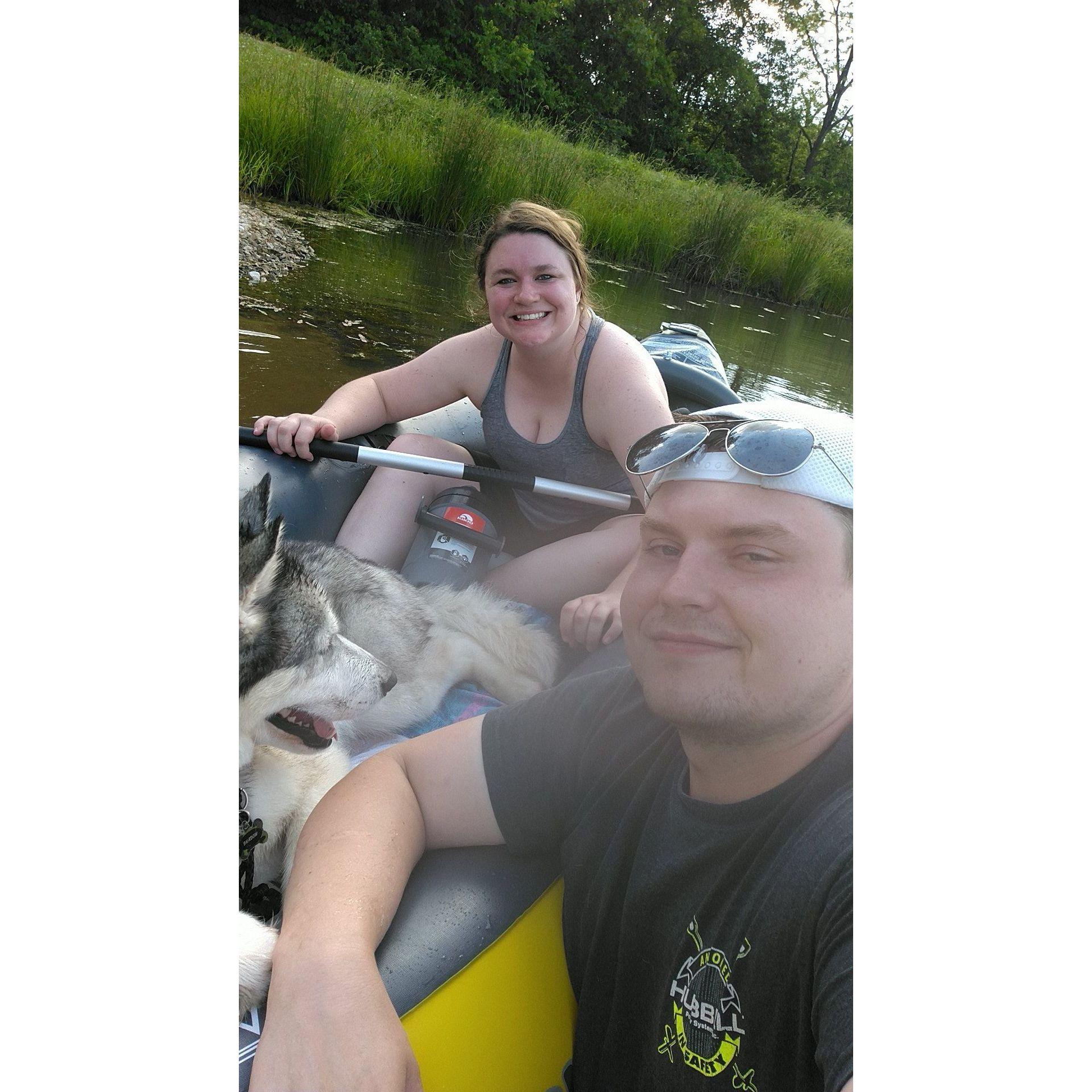 Kayaking became one of our favorite hobbies...and Shadow loved it too :)