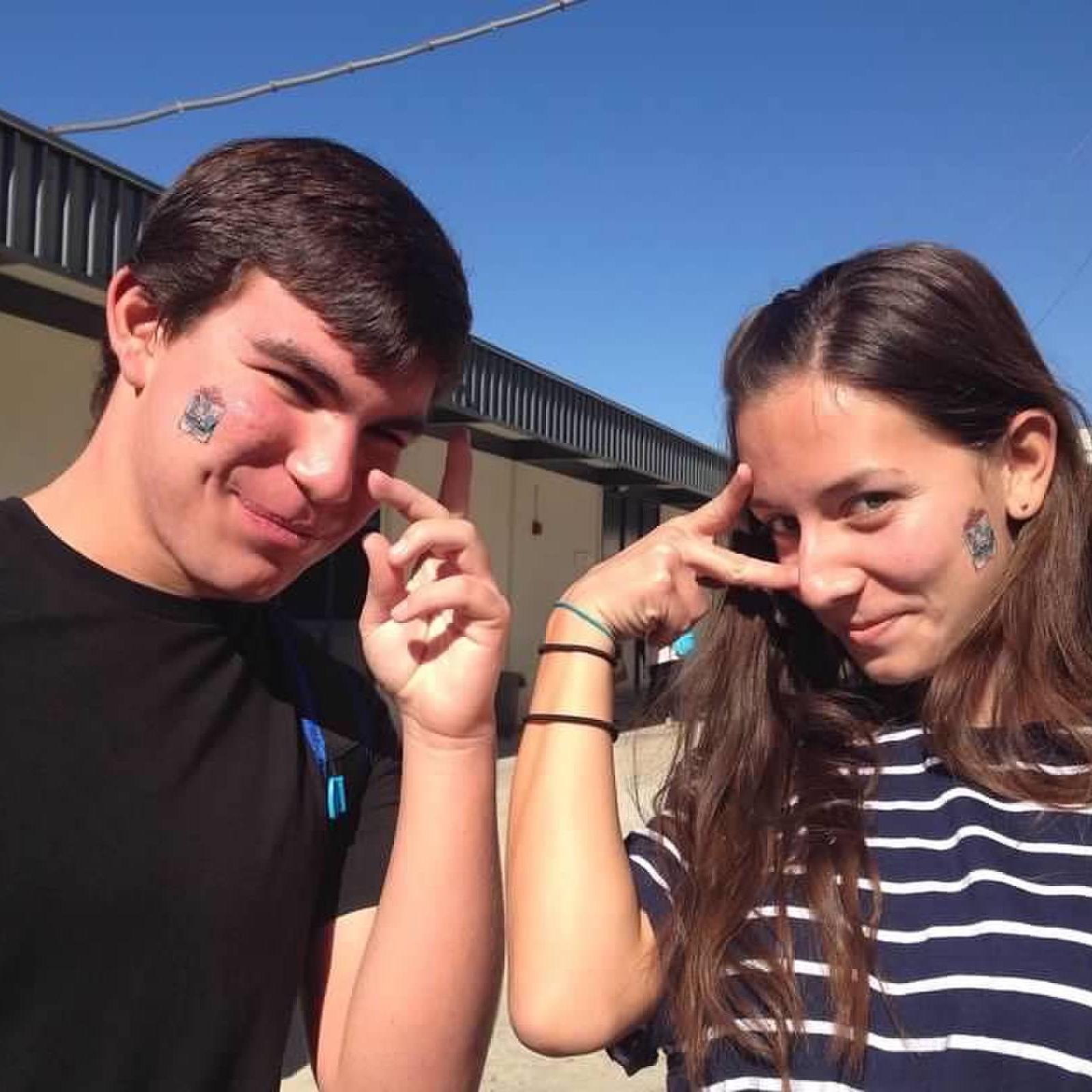 The first photo we took together