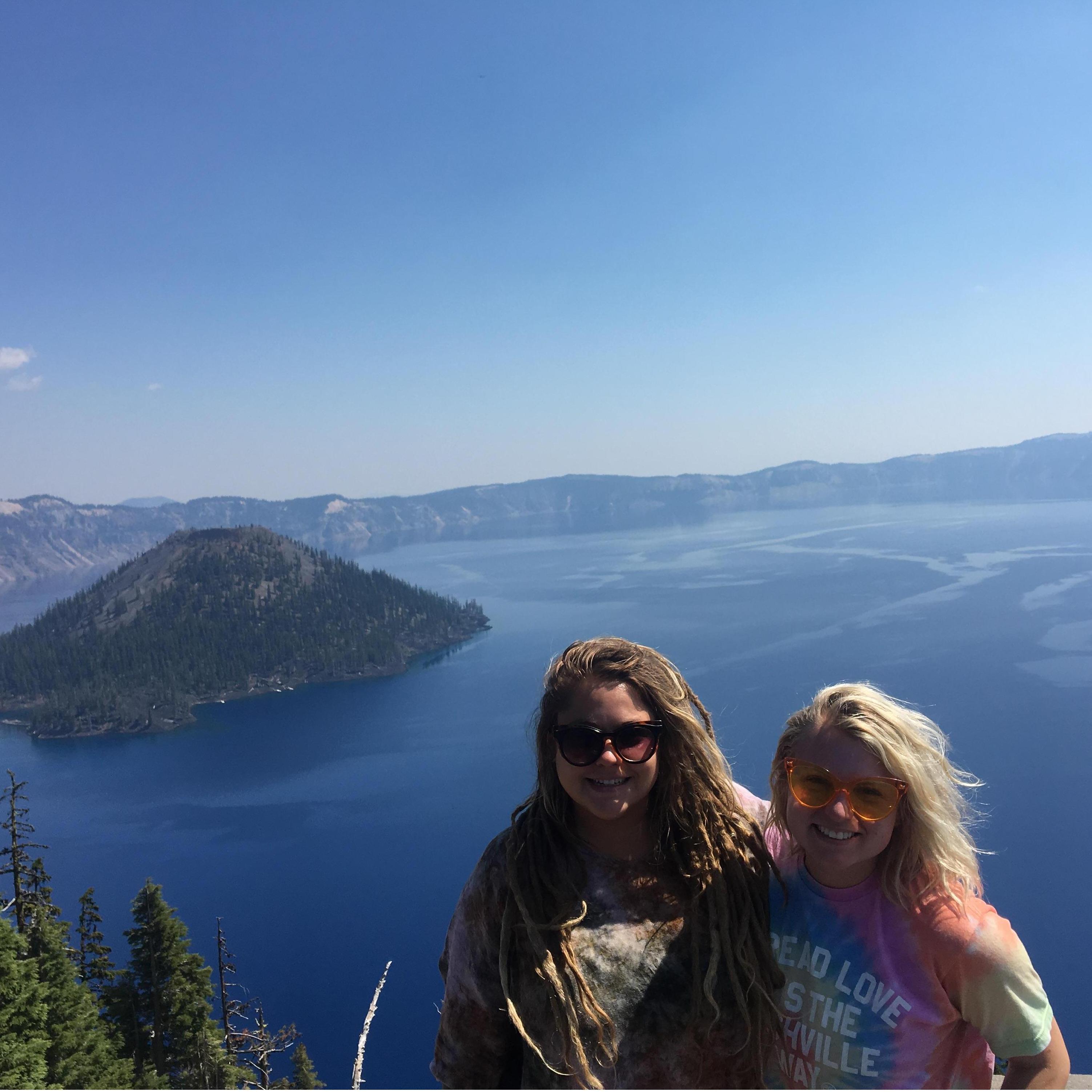 Mal and her sister Maddie at Crater Lake on Mal's 31st birthday.